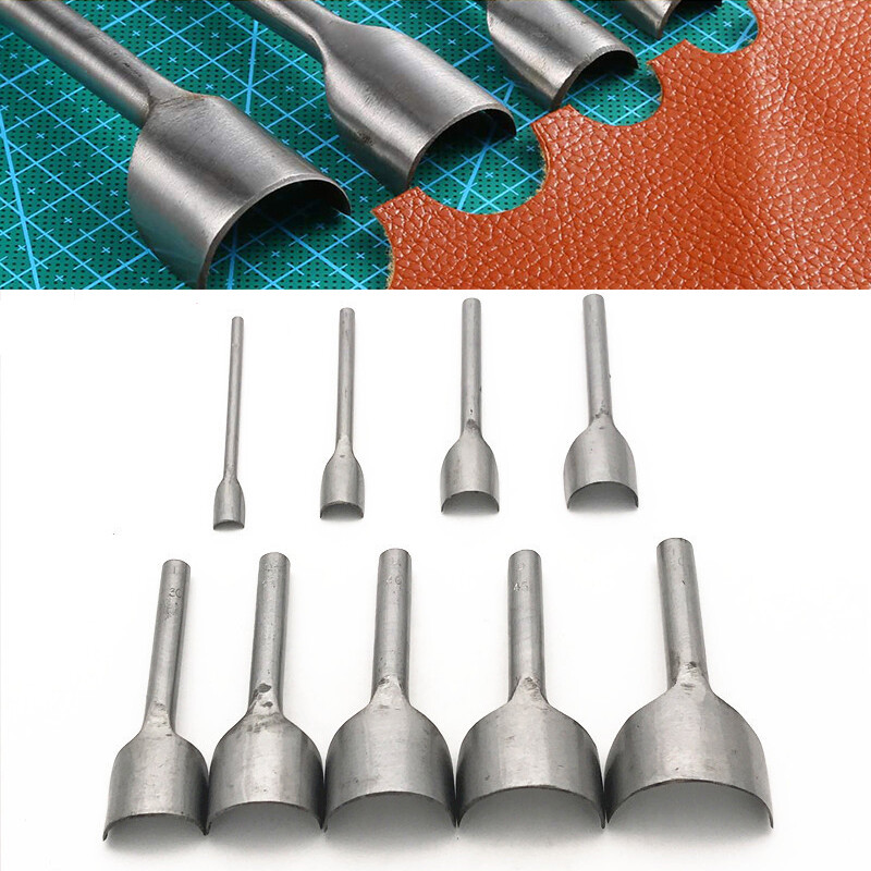 Leather Craft Tool Half Round Cutter Punch Arcshaped Punch For Belt