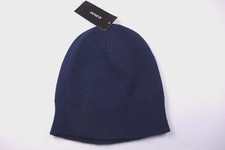 ALFANI Men's Navy Blue Dressy Solid Ribbed-Knit Beanie Hat Cap NEW OSFM