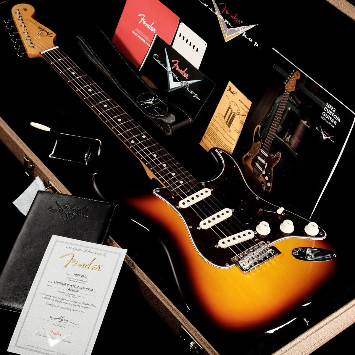 Vintage custom 1959 stratocaster deals