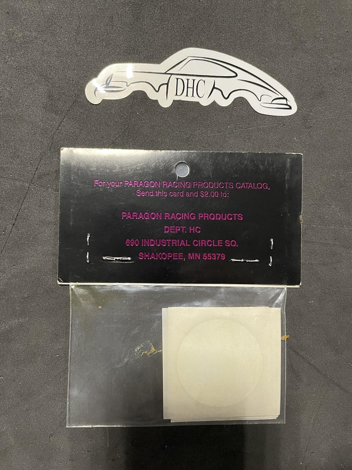 Paragon Vintage RC Car Part # BAD12 Aerodiscs 1/12th Wheel Covers
