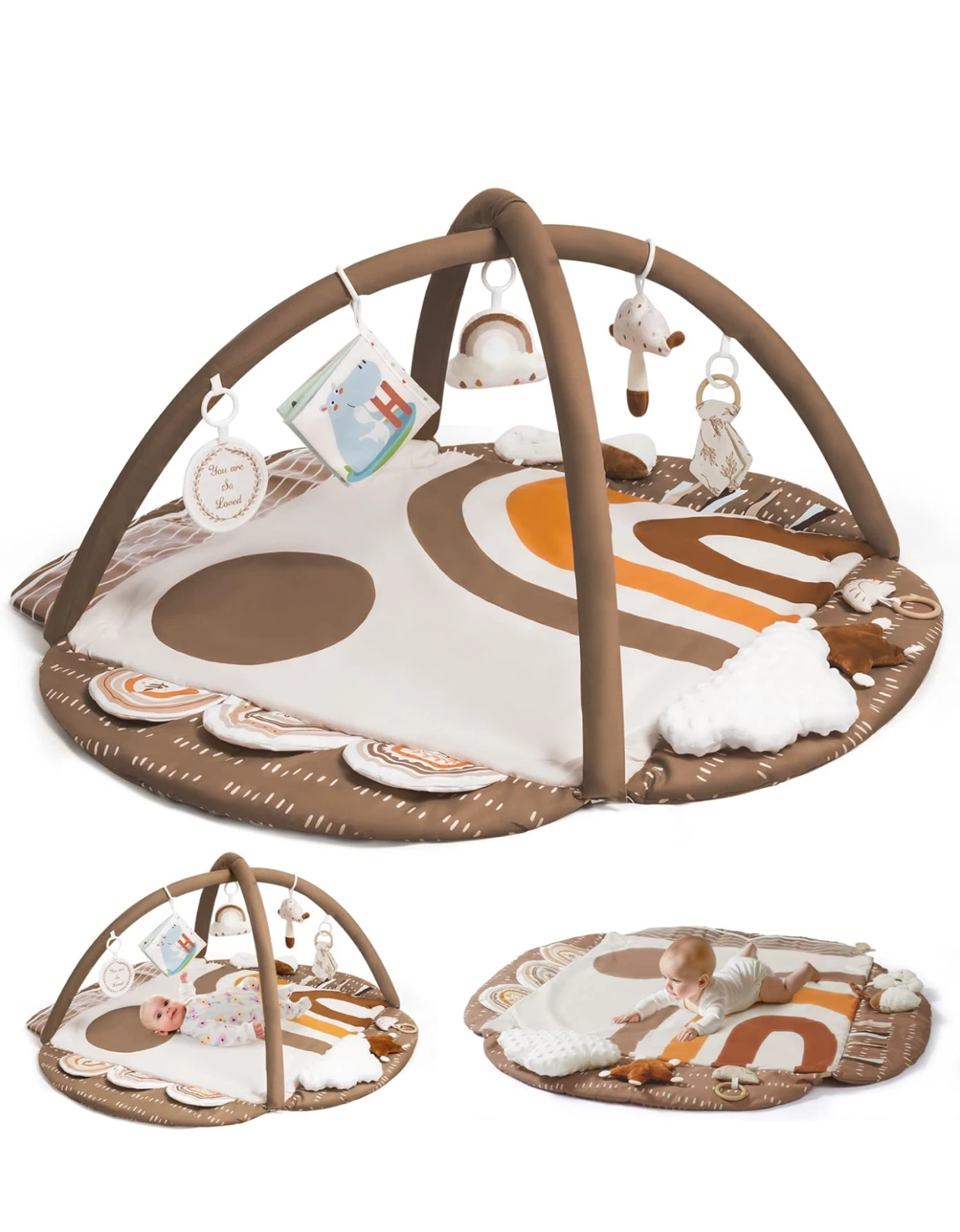 Baby Gym Play Mat, Sensory & Motor Skills Development Learning Cards, Washable
Opens in a new window