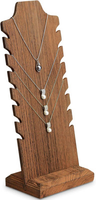 Wooden Freestanding Necklace Holder Stand for Multiple Necklaces, Necklace Displ