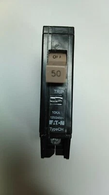 CUTLER-HAMMER Eaton Cutler Hammer CHF150 1-Pole 50-Amp Breaker