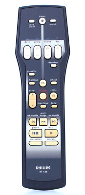 Télécommande D'origine Philips RT174/104 Pour Magnétoscope VHS - Référence R-939, Occasion, Garantie 6 Mois