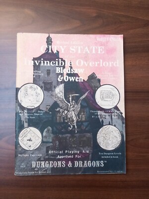 City State Of The Invincible Overlord Judges Guild Dungeons And Dragons OD&D