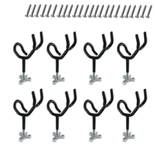 8PCS Sure Grip Steel 20 Degree Angle Rod Holder Fishing Boat Pod Marine 3/8 Inch