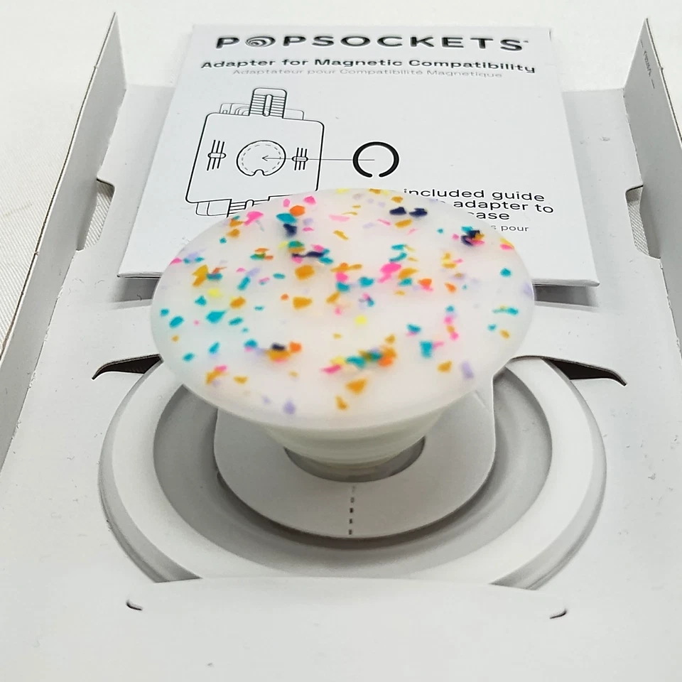Popsockets- Magnetic MAGSAFE Phone Grip & Stand Coconut Creme - Swappable Top - Image 3 of 4