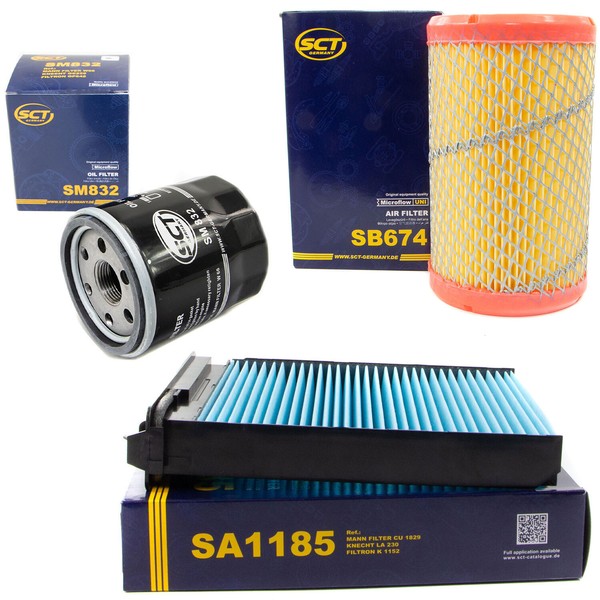 Inspektionspaket Filterset SCT FüR Renault Twingo II 1.2 CN0 43 KW 58 PS-image