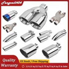 Universal-Fit Exhaust Tip for 1.5-2.5 in/2.5 in/2.75 in/3 in/4 in/5 in Inlet