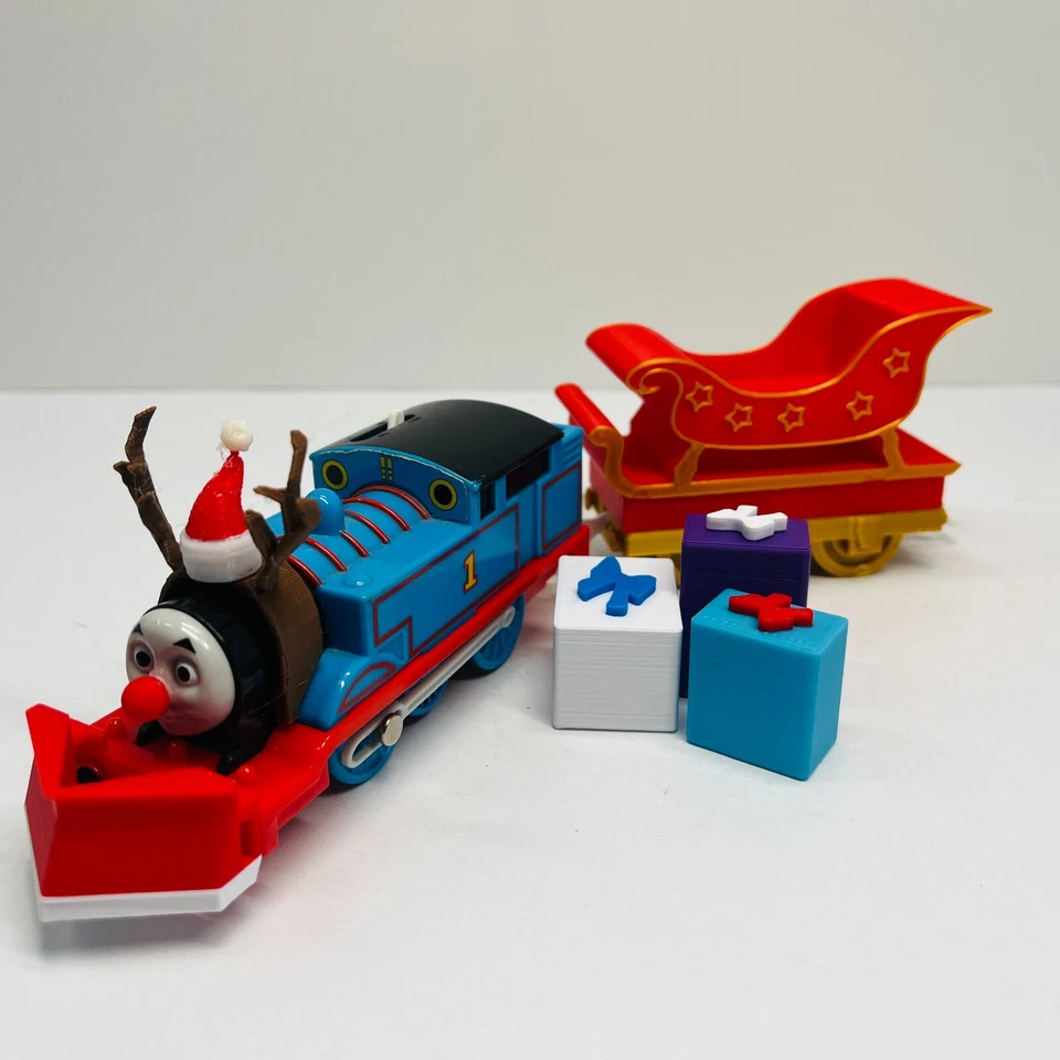 Tren de Navidad Thomas & Friends PERSONALIZADO IMPRESO EN 3D Rudolph & Santa Trackmaster Foto 2 de 4