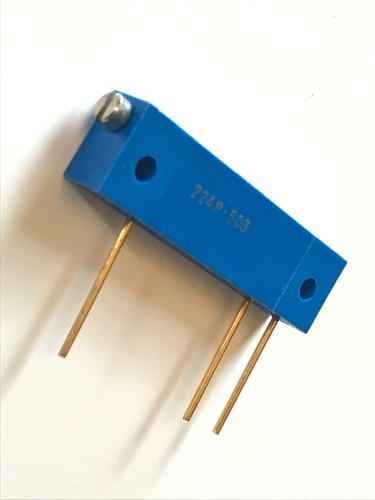 BOURNS 224P 50K OHM MULTI 22 TURN TRIMPOT 1W VARIABLE RESISTOR (x1) fbb30a26 - Bild 2 von 5