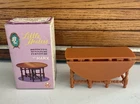 Vintage Dollhouse Furniture 1964 Marx Little Hostess Gateleg Table With Box
