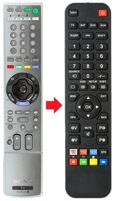 Afstandsbediening geschikt voor SONY KDS-55A2000 | KDS-70R2000 | KDS55A2000