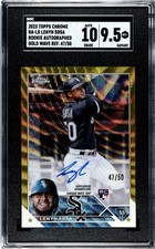 2023 Topps Chrome Lenyn Sosa RC SGC 9.5 w/10 Auto Gold Wave Refractor /50
