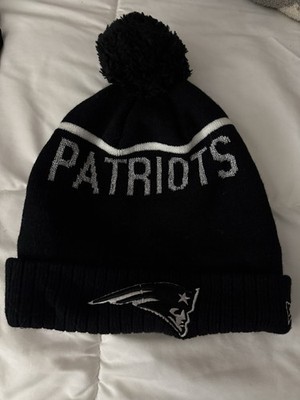 New Era New England Patriots Beanie   NFL Knit Hat w/ Pom (One Size)