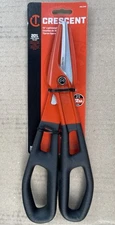Crescent WAL13SS 12" Aluminum Serrated Blade Tinner Snips+Dipped Grips NEW