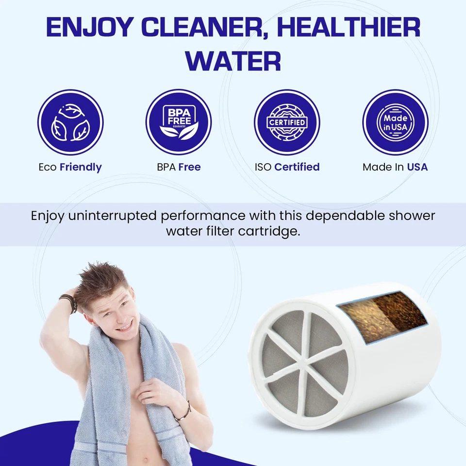 Cartucho de repuesto para filtro de ducha - Elimina cloro y contaminantes para C... Foto 4 de 4