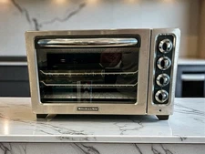 KitchenAid KCO222OB Countertop Oven Compact 12" Silver Black Stainless Steel