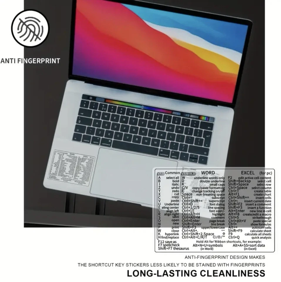 Word And Excel Shortcuts Transparent Stickers - Image 4 of 4