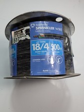 Southwire 49276945 500 ft. 18/4 Black Solid Copper UL Burial Sprinkler System