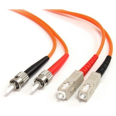StarTech 1m Multimode Duplex 62.5/125 LSZH Fiber Optic Cable - ST/SC