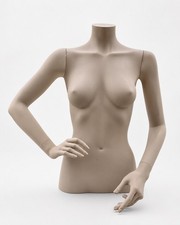 Female Half Body Mannequin Torso Display Bust with Arms – Cream Shop Display