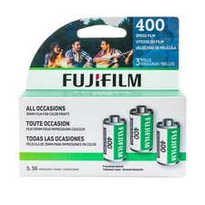 Fujifilm 35mm Color Negative Roll Film, 400 ISO, 36 Exposures, 3-Pack