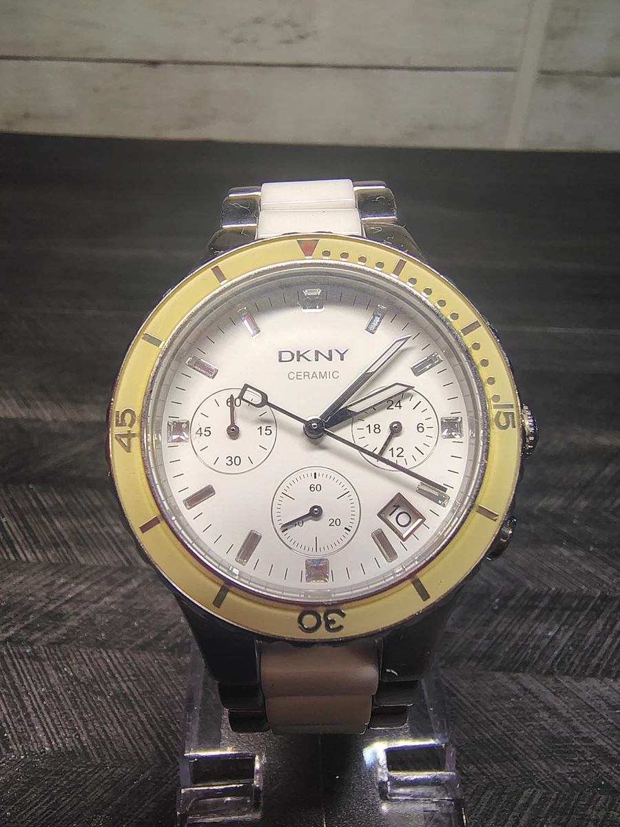 DKNY White Ceramic Wristwatches for sale | eBay display picture 2
