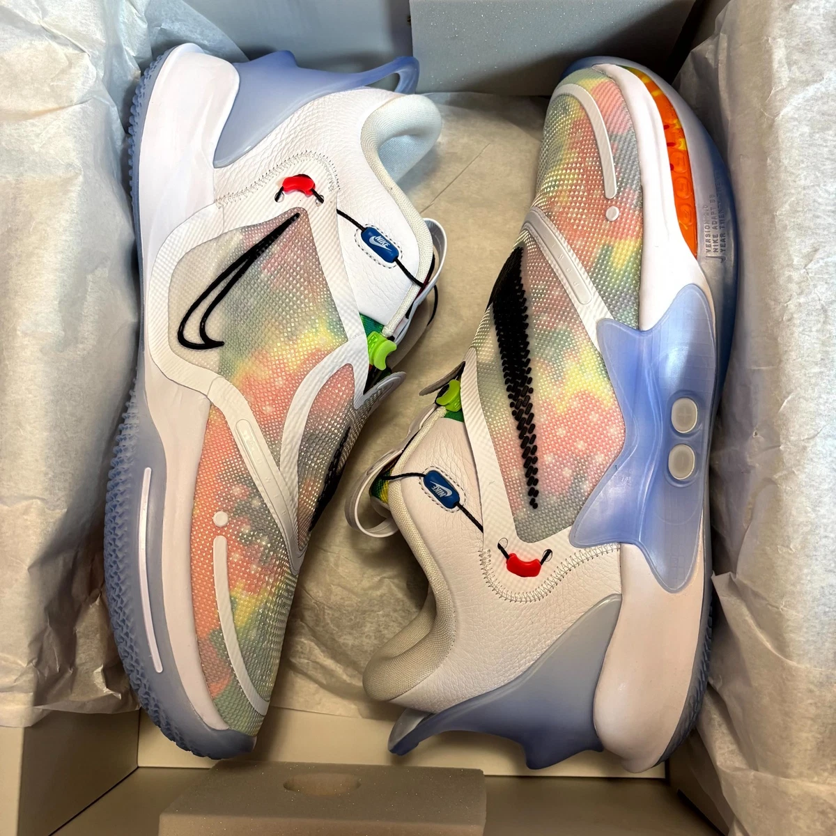 NIKE ADAPT BB 2.0 TIE DYE US18 36cm 廃盤 Nike Adapt BB 2.0 Tie dye: discover the details and the release