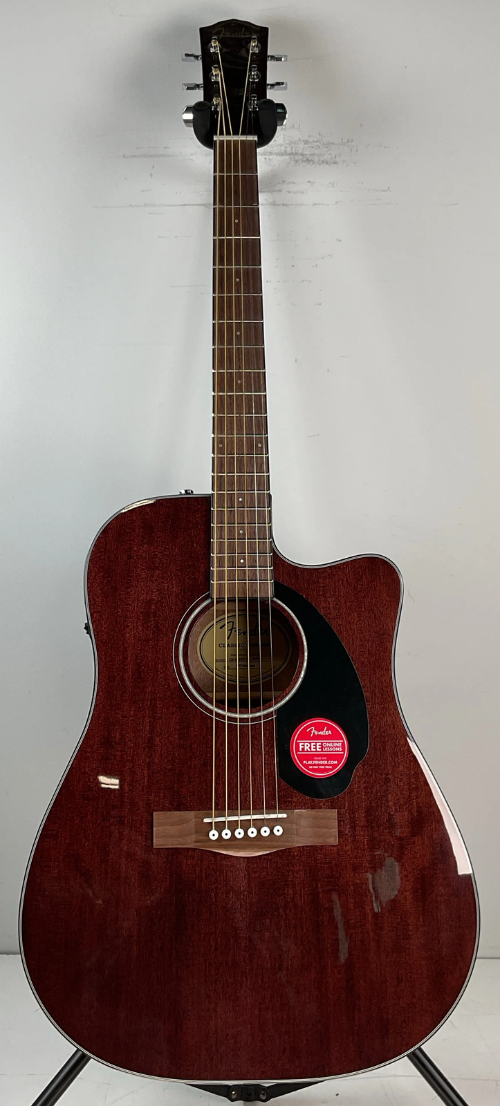 Fender CD-60SCE All Mahogany Acoustic-Electric Guitar - Natural - Loose Fret