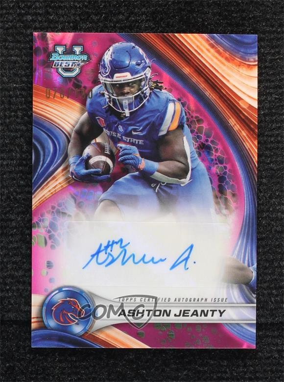 2024 Bowman U Best of Pink Lava Refractor 78/100 Ashton Jeanty #BOA-AJ Auto 1co7
