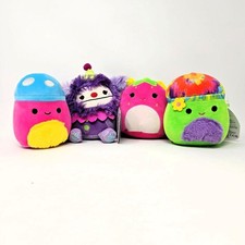 SQUISHMALLOWS Squad 5" Plush Minis : Lot of 4 Different Opened Figures Bin39 
