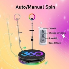360 Photo Booth, Video 80cm / 31" Platform Motorized Spinner Parties Weddings