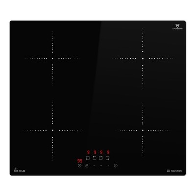 KKT KOLBE Einbau Induktionskochfeld Autark mit Rahmen 60cm 4 Zonen 9 Stufen