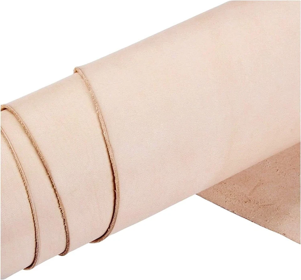 ELW Veg Tan Full Grain Tooling Leather 3/4 to 13/15 oz (1-6mm) Pre-Cut 6" to 48" - Image 2 of 4