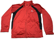 Jordan Full Zip Track Jacket Red Youth Size 6 Jumpman Athletic Retro