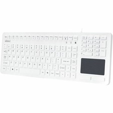 Adesso SlimTouch 270 Antimicrobial Waterproof Touchpad Keyboard White