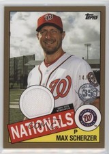 2020 Topps 1985 Topps Baseball Relics Gold 14/50 Max Scherzer #85R-MS 1he4