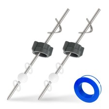 Lavatory Pop Up Center Piece Assembly-Metal Pivot Arm, Compatible with 2 Pack
