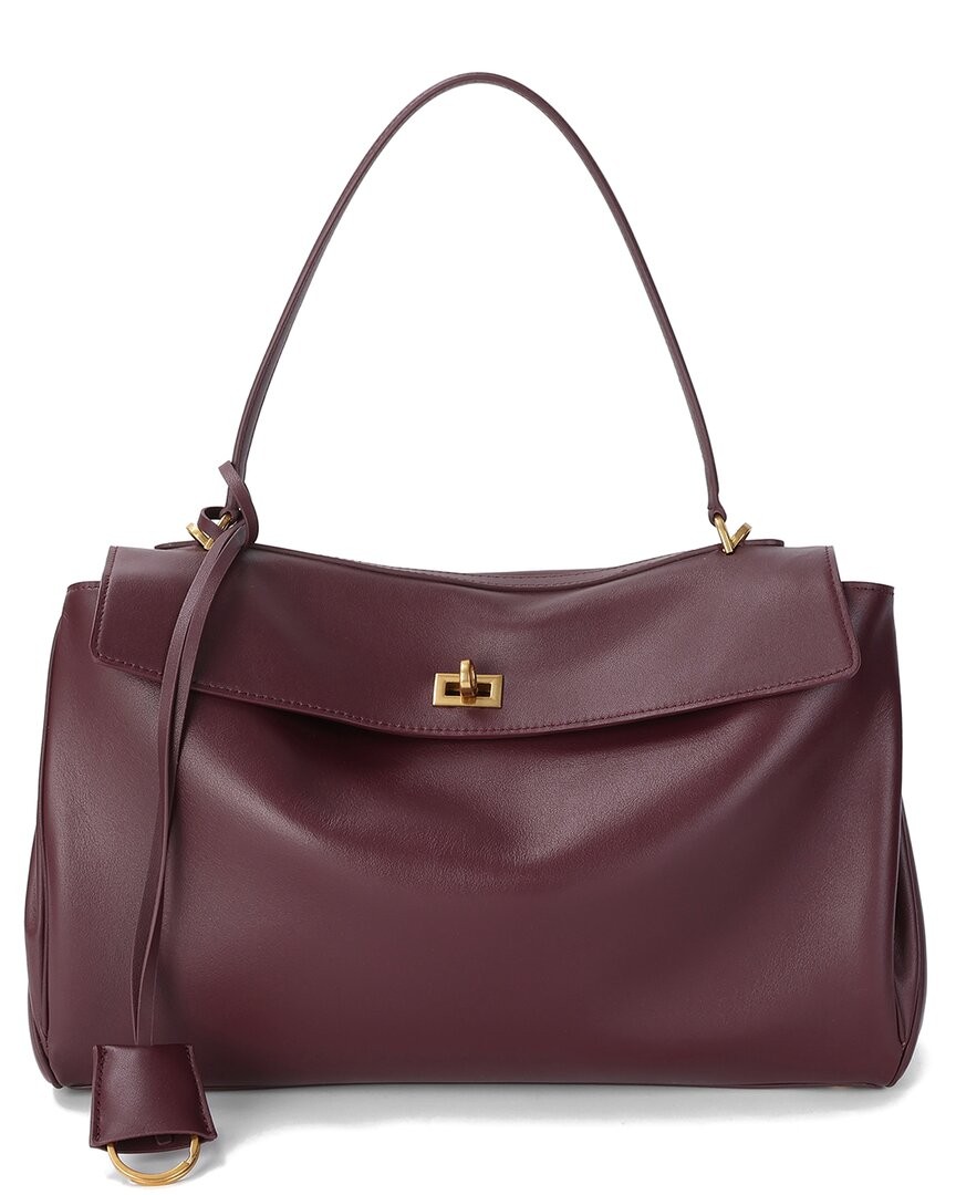 Tiffany & Fred Paris Large Smooth Leather Tote Women's