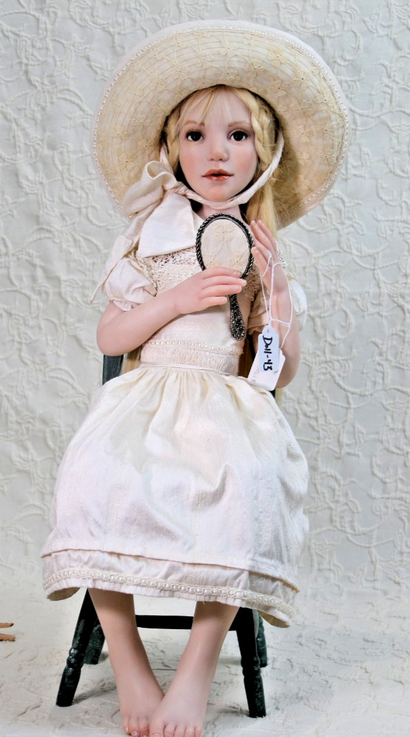 Jane Bradbury "WHITE ON WHITE" 22" ONE OF A KIND; DOLL 43