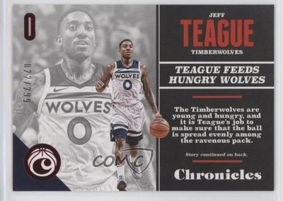 2017-18 Panini Chronicles Red 22/299 Jeff Teague #73 6k8