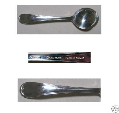 THREADED SAUCE SPOON MCGLASHAN CLARKE CO QUEENS PLATE