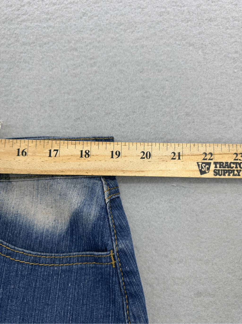 Be-girl Basic Womens Blue Patchwork Distressed De… - image 6