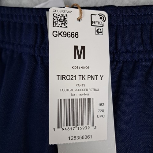 Adidas Tiro 21 Track Pants Blue Youth sz Medium Aeroready Soccer 11-12Y NEW - Picture 6 of 17