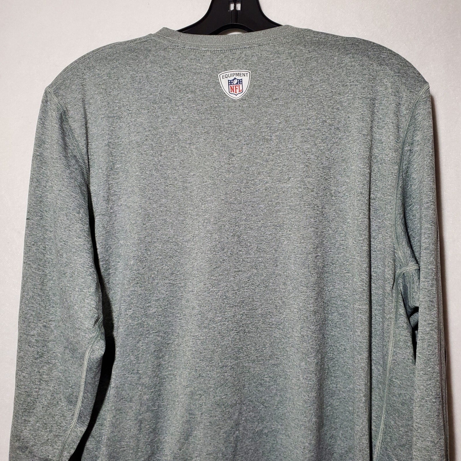 Nike Las Vegas Raiders Training Shirt Men's Large Grey NFL Equipment Football LS