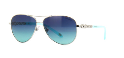 Tiffany & Co. Blue Aviator Sunglasses for Women for sale | eBay display picture 2