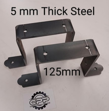 Fence Post to Wall Bracket Band 5x5"  125x125mm fix Fence 5mm Steel Extreme Wind