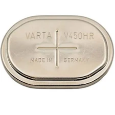 Varta V450HR, 1.2 Volt, 450mAh NIMH Button Cell 55945 101 501