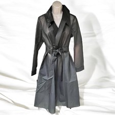 Club Exx Size Small………”dark Alien Superstar” Rare Jelly Trench Coat. New #873